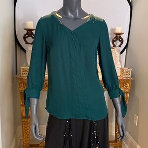 Elegant Teal Blouse